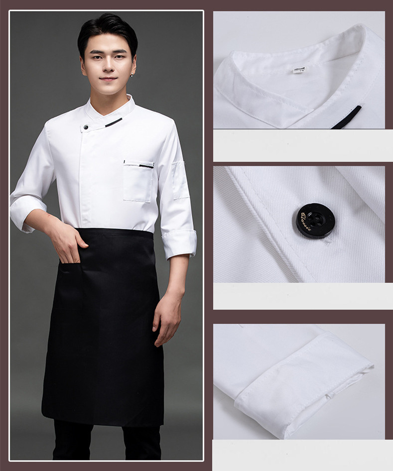 Title 7, Chef Workwear Long Sleeve Suit For Men