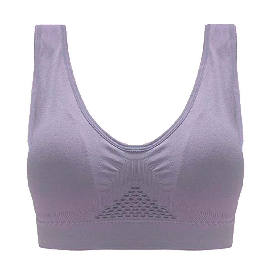 Title 10, Hollow mesh ventilation hole large size sports bra