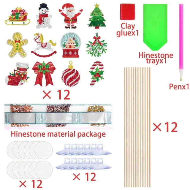 Christmas Diamond Art Kits For Garden Decor Santa Claus Snowman Elk Gingerbread Man Stakes Diamond Painting Craft Happy Holiday Diamond Painting Ki... 12 Sets - Shop at LoveMi