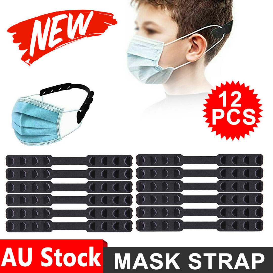 12Pcs Face Mask Strap Ear Protector Hook Extension Fixing Clip Ear Saver Buckle