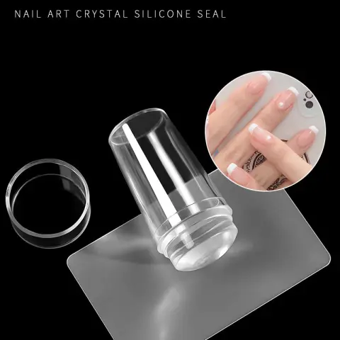 2.8cm Covered Nail Art Printing French Seal Tool