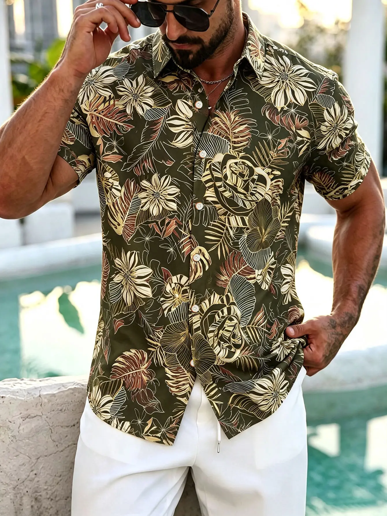 Men's Hawaiian Shirt Colorful Prints