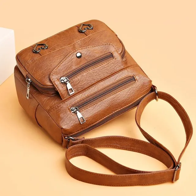 Women's Fashion Vintage Soft Leather Shoulder Bag Yellow - Shop at LoveMi