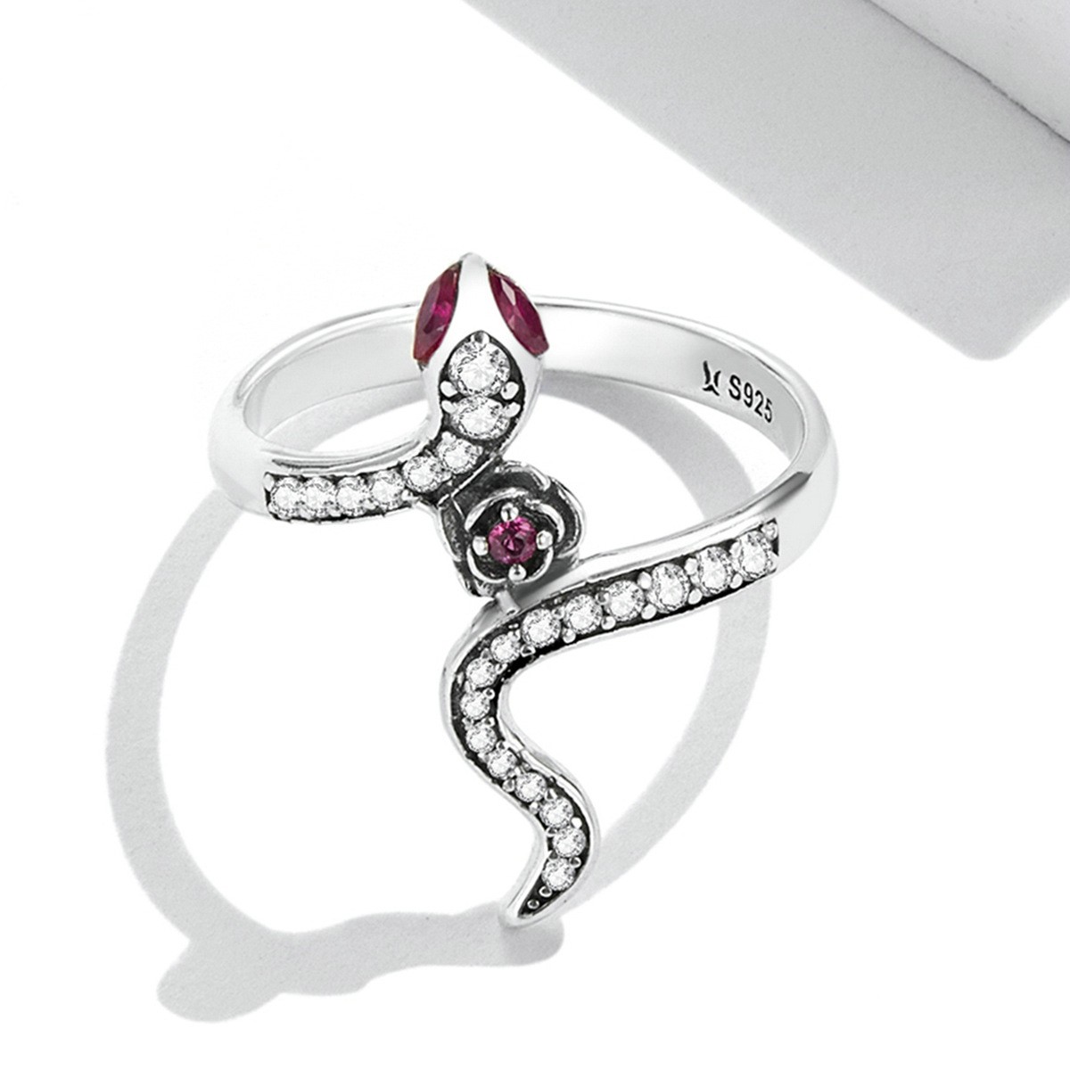 Title 4, Bamoer 925 Sterling Silber Schlangen Rose Ring ...