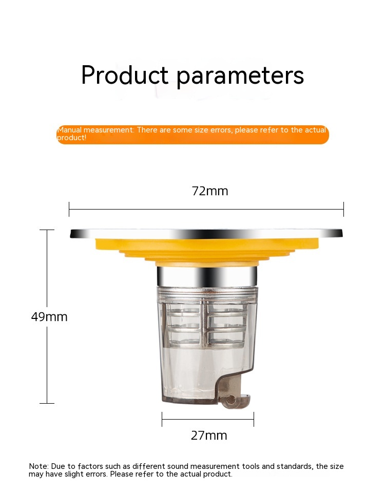 Title 3, Deodorant Floor Drain Core Small Caliber Bathro...