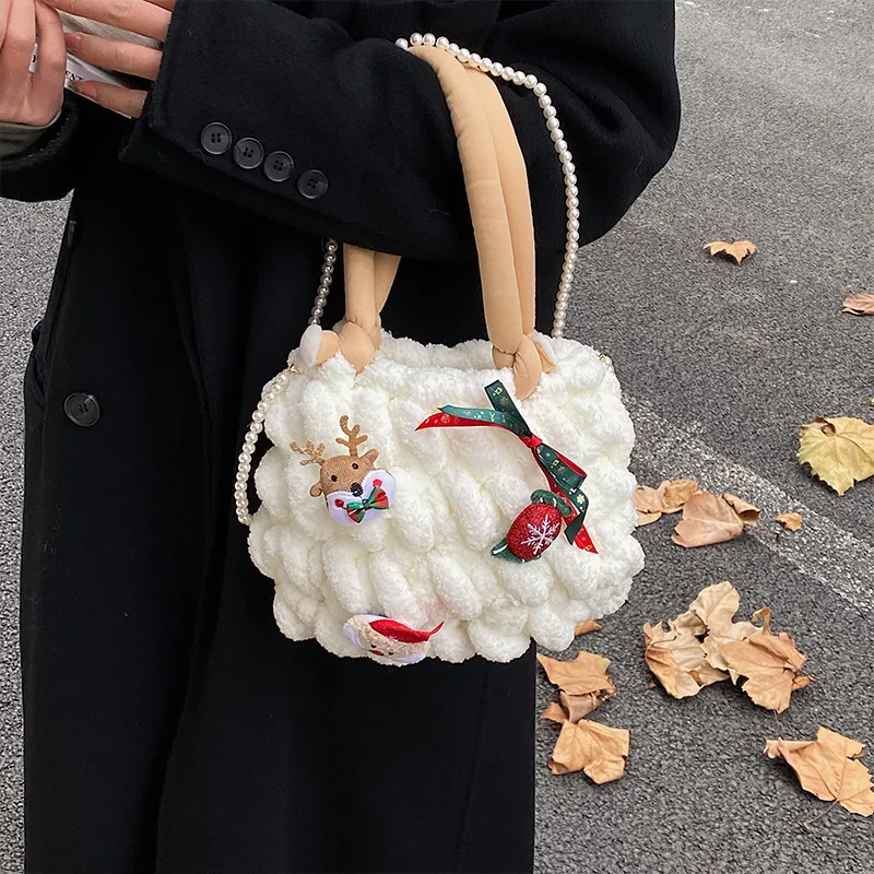 Christmas Marshmallow Cloud Bag Diy Material - Christmas Fund-Finished Produc