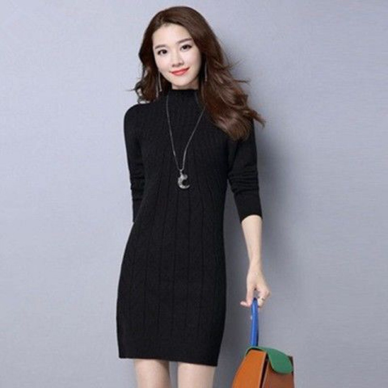 Women's Thick Warm Knitted Bottoming Shirt All Match Sweater