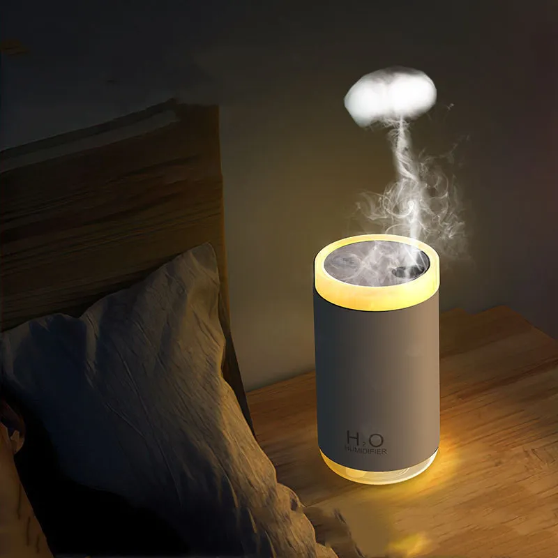 New Creative Smoke Ring Jellyfish Humidifier Usb Car Diffuser Warm Night Light For Home Or Car – image 3