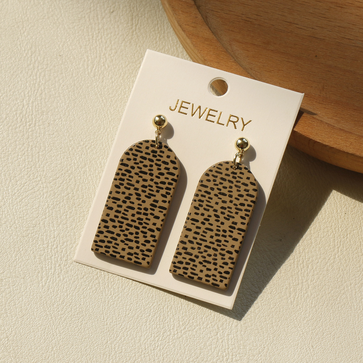 Fashion Girl Clay Texture Acrylic Earrings