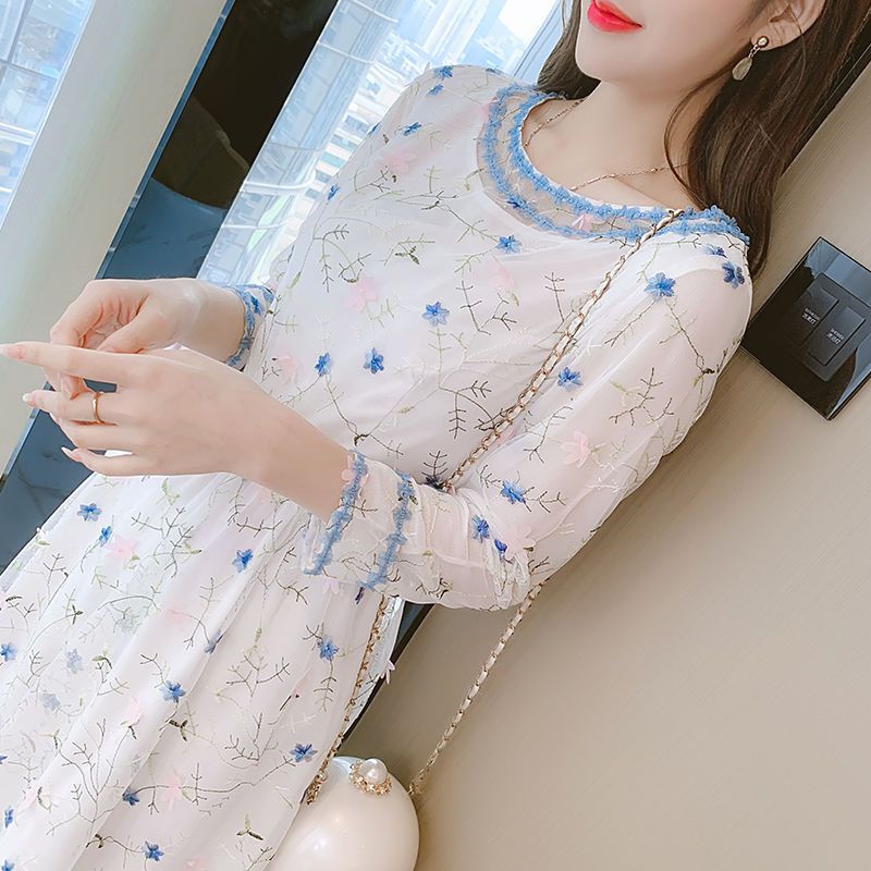 Mesh Lace Fairy Dress Autumn New Base Skirt