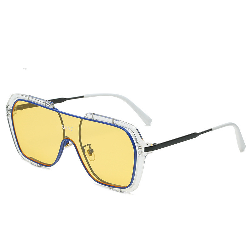 Title 6, Retro Yellow Sunglasses UV Protection Men Tide