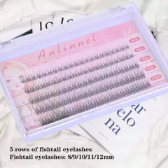 Single Cluster Natural Realistic Hybrid Eyelashes - View 1