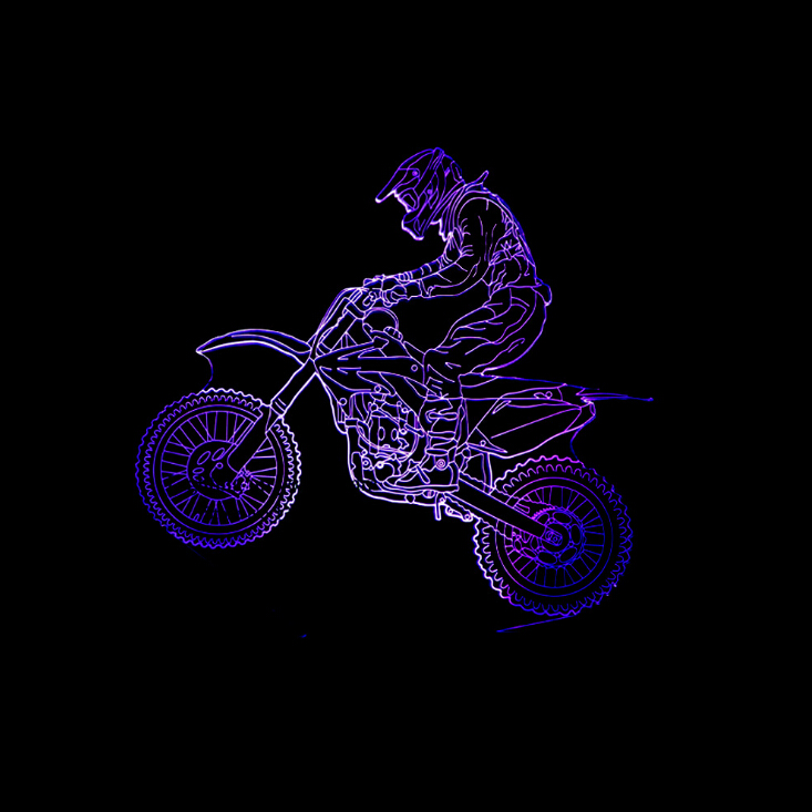 Title 4, 3D Night Light Riding Mountain Motorcycle LED T...