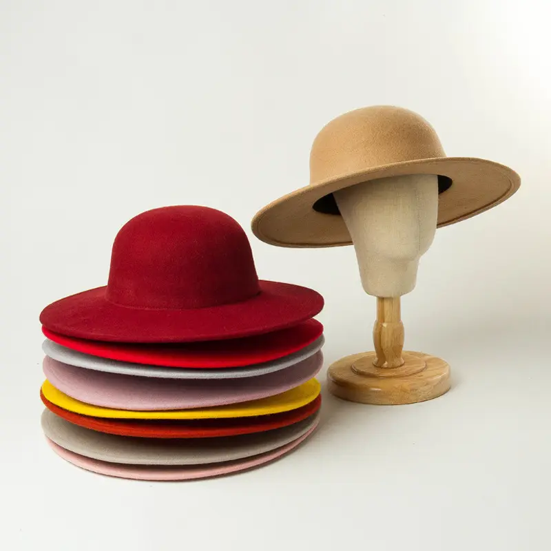 Top Hat Fisherman Felt Small Round