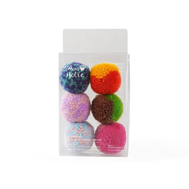 Cat Quiet Hair Ball Pet Toy 6Pcs - Shop at LoveMi