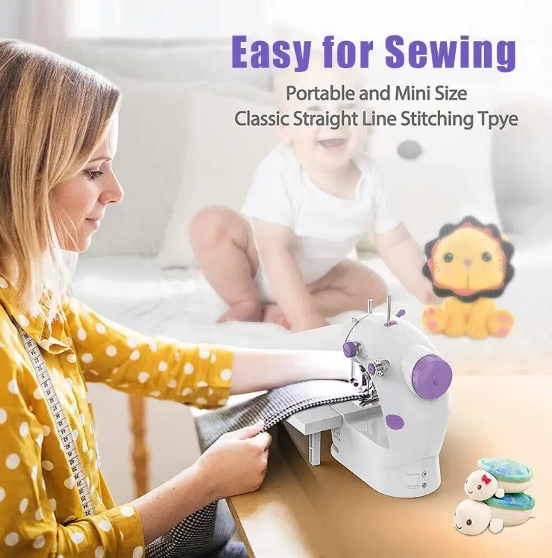 Portable Mini Electric Sewing Machine Multifunctional Desktop