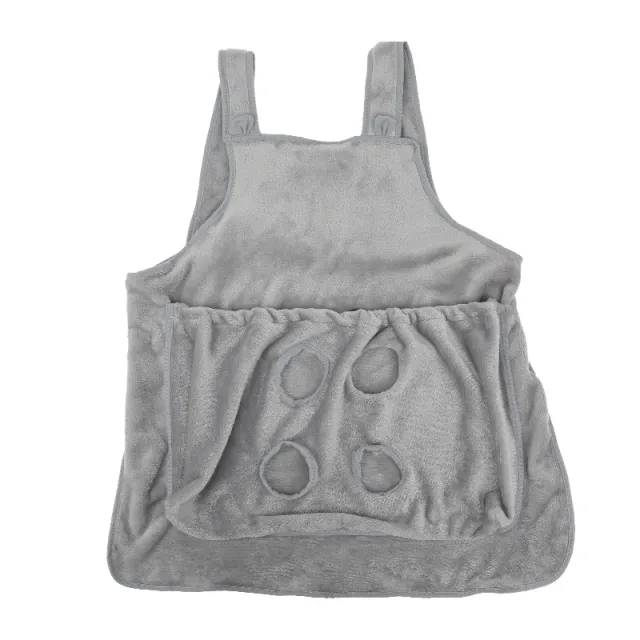 Pet Pet Carrier Apron Outdoor Travel Small Cat Dogs Hanging Chest Bag Cat Sleeping Pocket Winter Plush Pets Carrier Pouch Leaky Foot - Shop at LoveMi