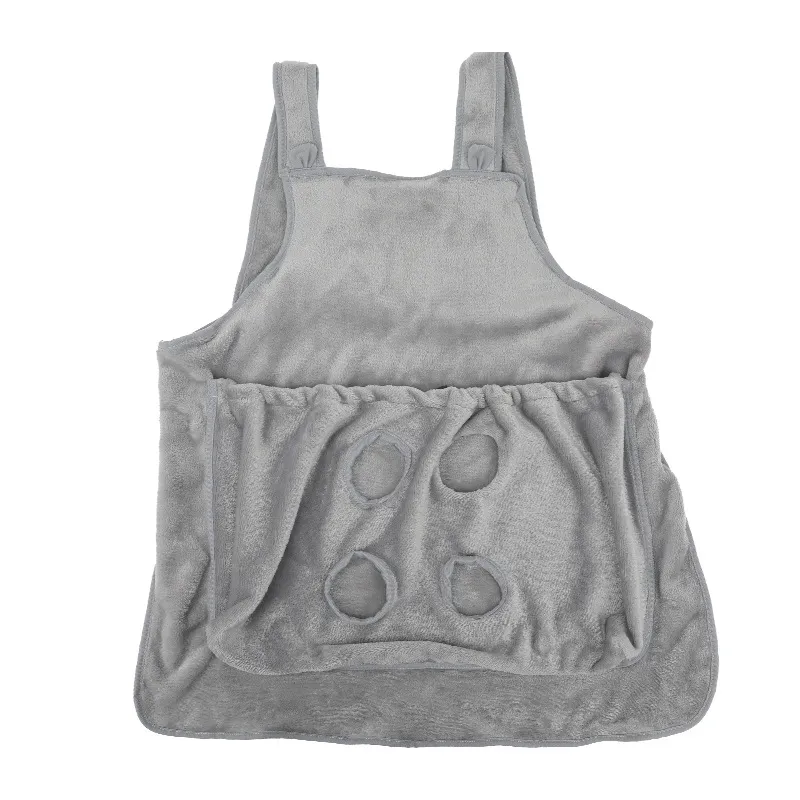 Pet Pet Carrier Apron Outdoor Travel Small Cat Dogs Hanging Chest Bag Cat Sleeping Pocket Winter Plush Pets Carrier Pouch - Leaky Foot