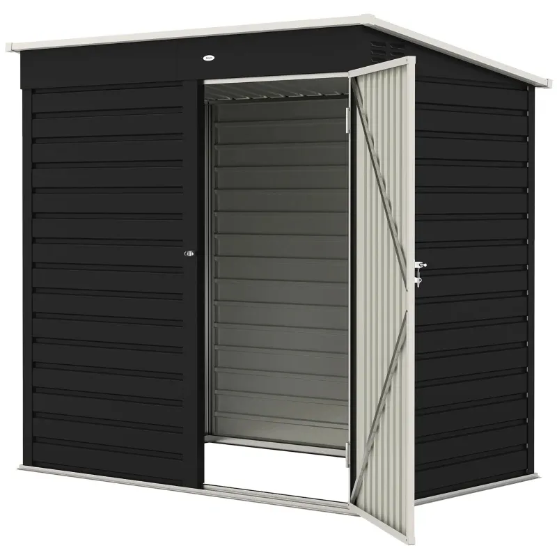 6' X 4' Outdoor Garden Shed, Metal