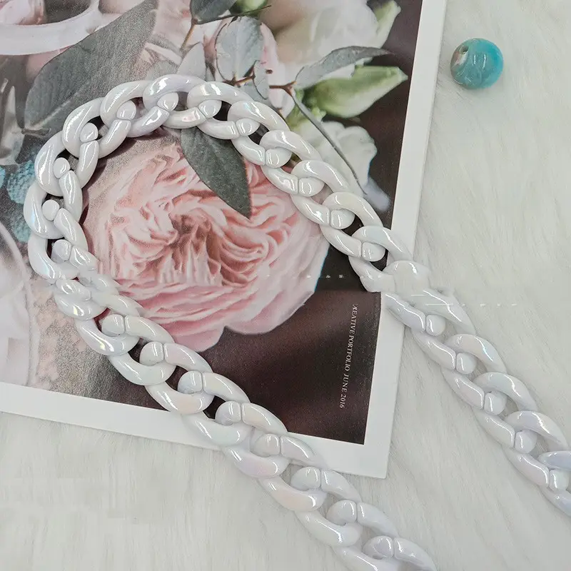Resin-covered Chain Bag