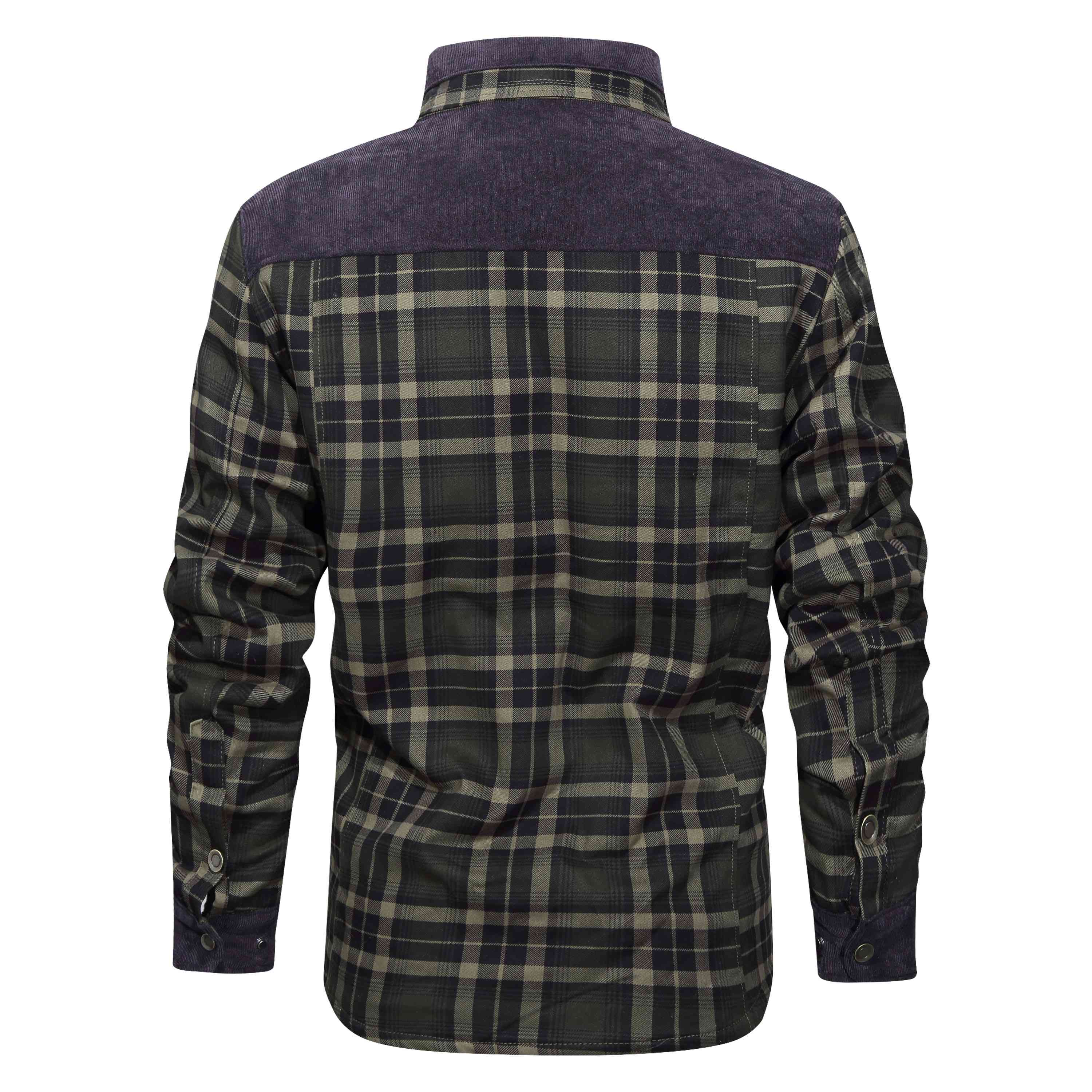 Thickened-Shirt-Jacket-With-Classic-Plaid-Fuzzy-Fleece-Lining-Inside-Design