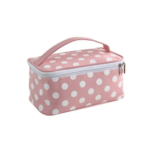 Outdoor Travel Storage Polka Dot Wash Bag Pink - Shop at LoveMi