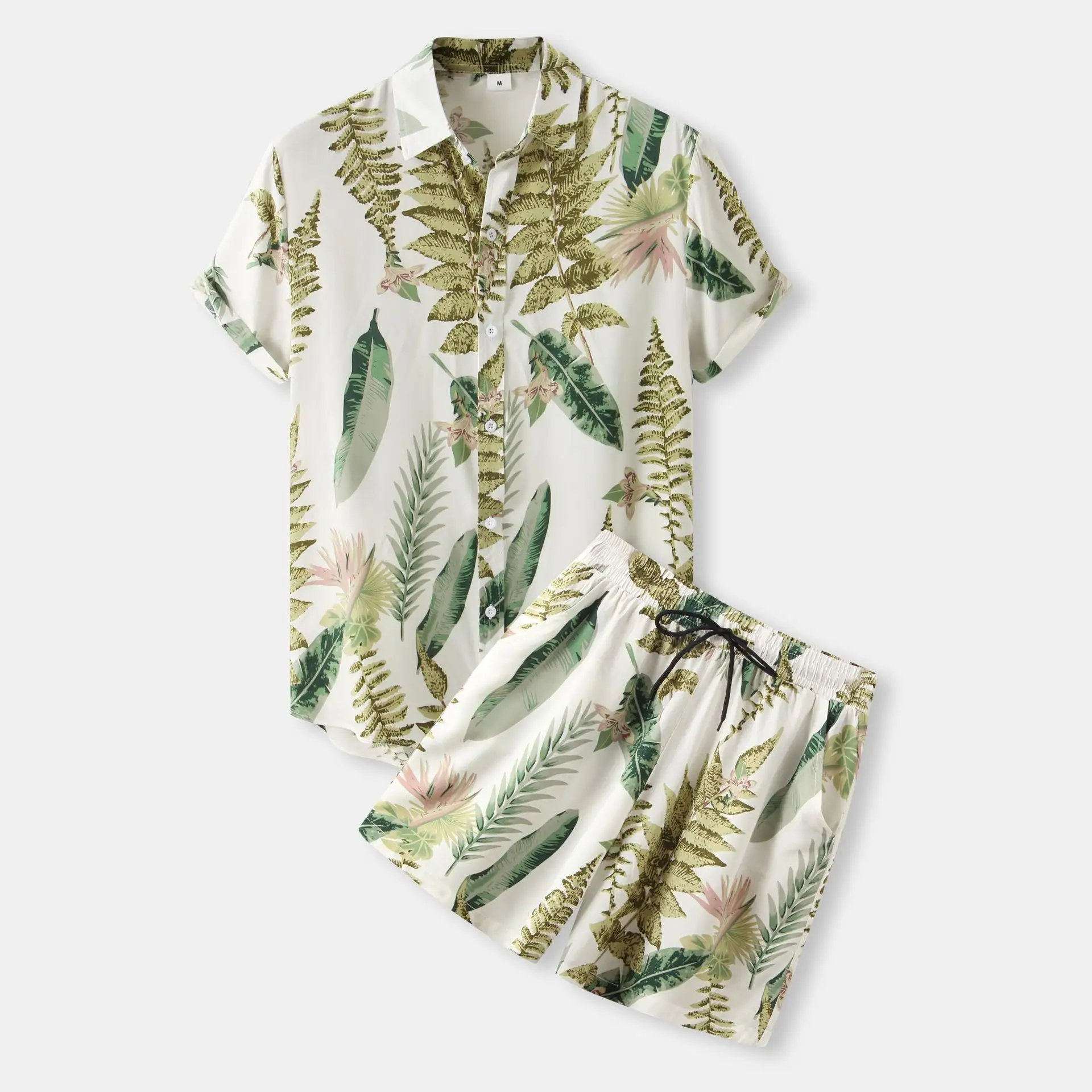 Men's Youth Shorts Casual Print Suit Two