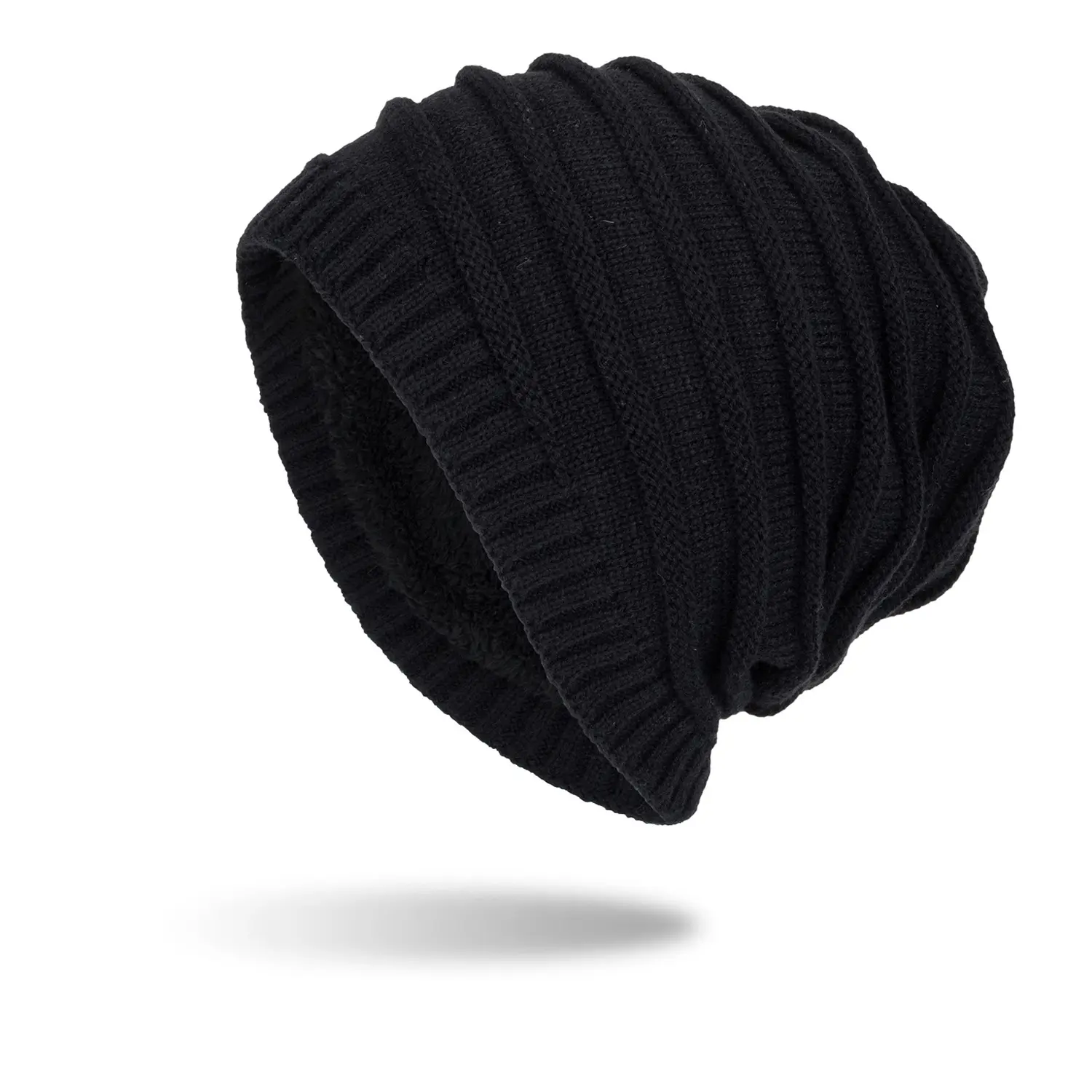 Men's Plush Sweater Hat Outdoor Warm Knit