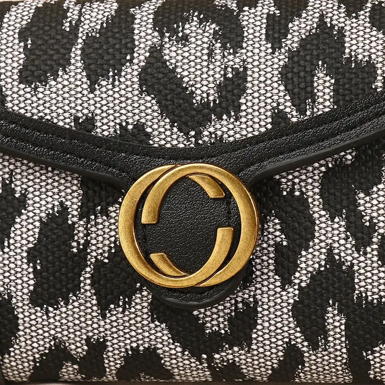 New Leopard Print Women's Wallet Multi-card-slot Coin Purse All-in-one Clutch Card Holder Female