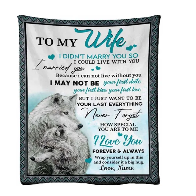 A Blanket Given By A Husband To His Wife For Valentine's Day Christmas And Birthday White - Shop at LoveMi