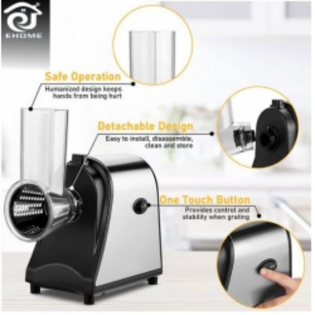 1 0 0W Electric Grater Vegetable Food Rotary Drum Grater Chopper Slicer MAX CUT