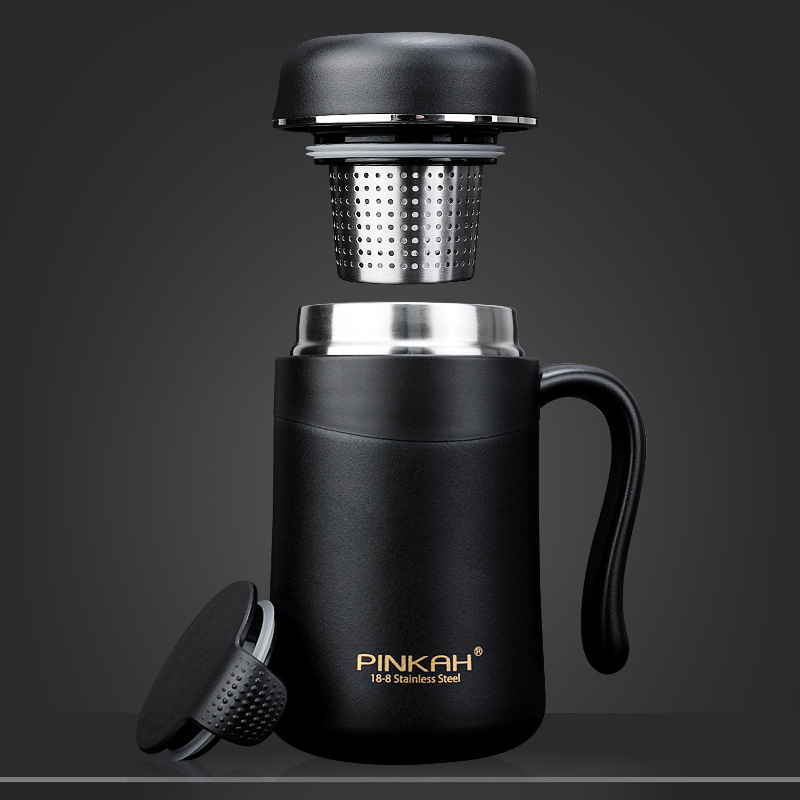 350ml Office Mug With Tea Drain Handle