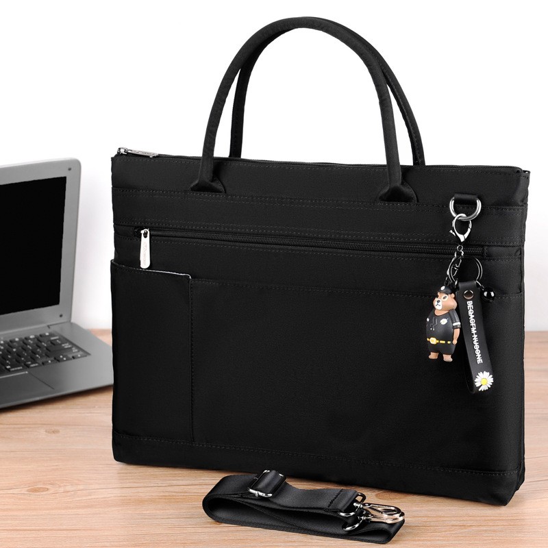 Large Capacity Crossbody Document Bag Black - Shop at LoveMi