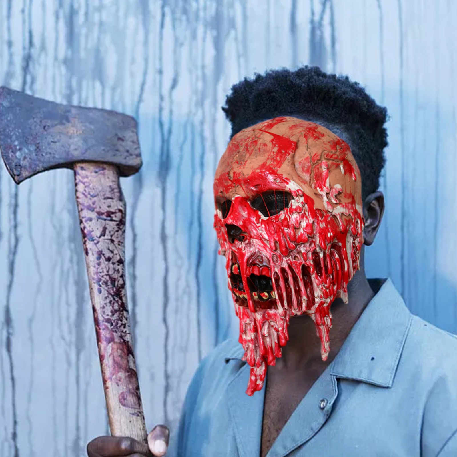 Halloween Walking Dead Scary Blood Ghost Face Mask — foto 6
