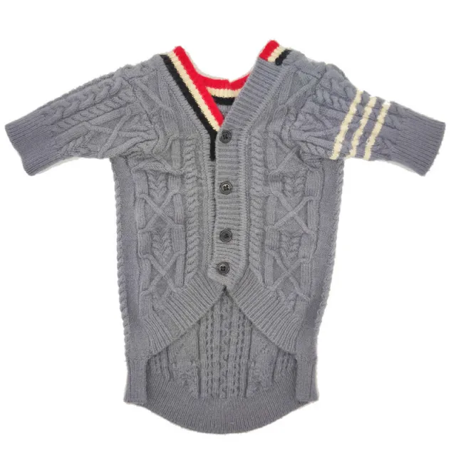 Dog Clothes Autumn And Winter Fashion Trendy Brand Sweater Grey - Shop at LoveMi