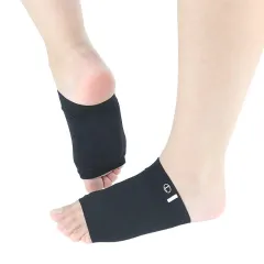 Plantar Fasciitis Foot Arch Support Sleeve 1pair - Black - View 1