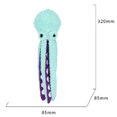 Pet Plush Toy Cat Dog Voice Octopus Shell Puzzle Toy Bite Resistant Interactive Pet Dog Teeth Cleaning Chew Toy Pet Supplies - Blue - View 1