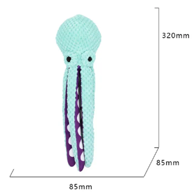 Pet Plush Toy Cat Dog Voice Octopus Shell Puzzle Toy Bite Resistant Interactive Pet Dog Teeth Cleaning Chew Toy Pet Supplies Blue - Shop at LoveMi