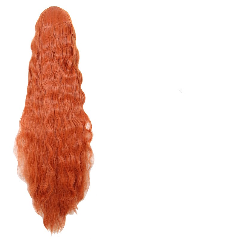 Cos Wig Orange 120cm Corn Scalding — foto 3