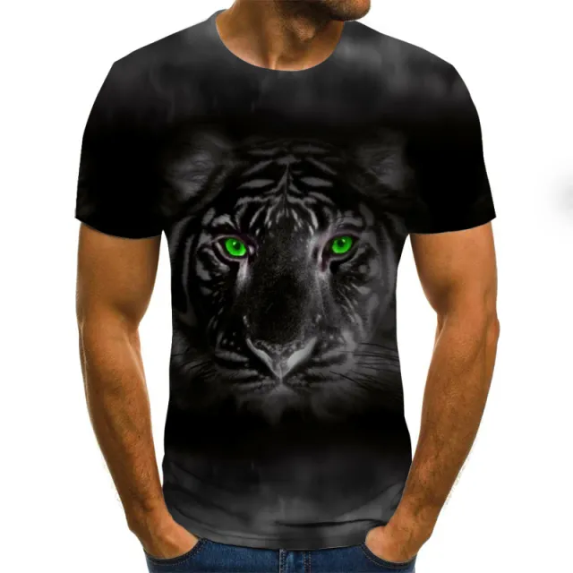 Digital Printing Fashion Casual Short sleeved Round Neck T shirt 49St - Shop at LoveMi