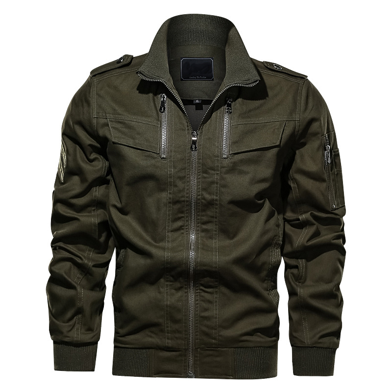 Title 4, Loose outdoor casual military work jacket