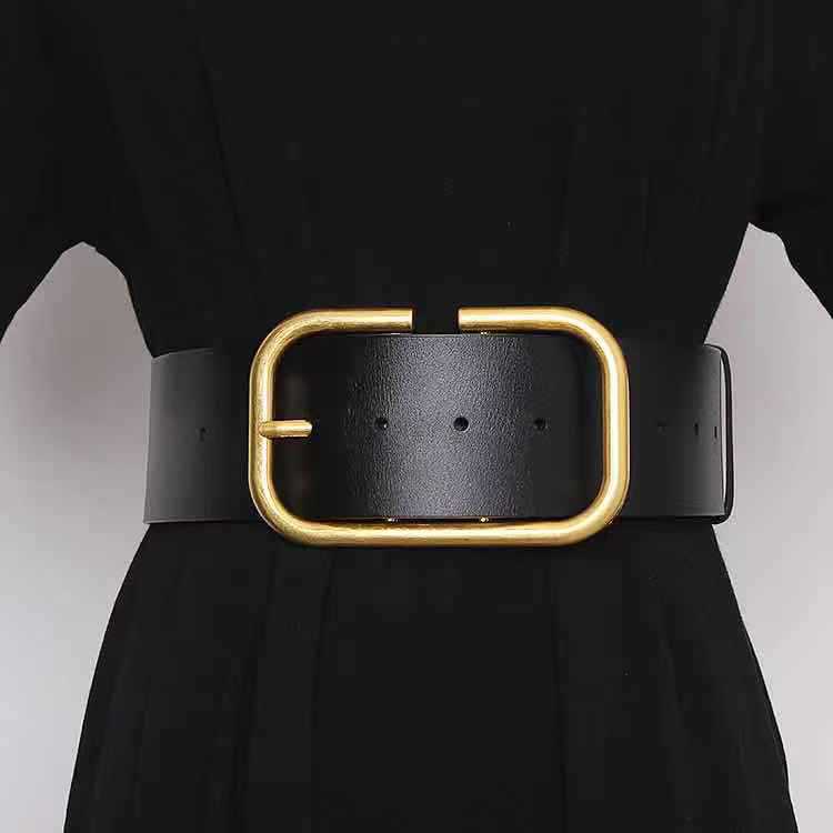 Title 3, EAM-PU Leather Belt With Large Slit Buckle