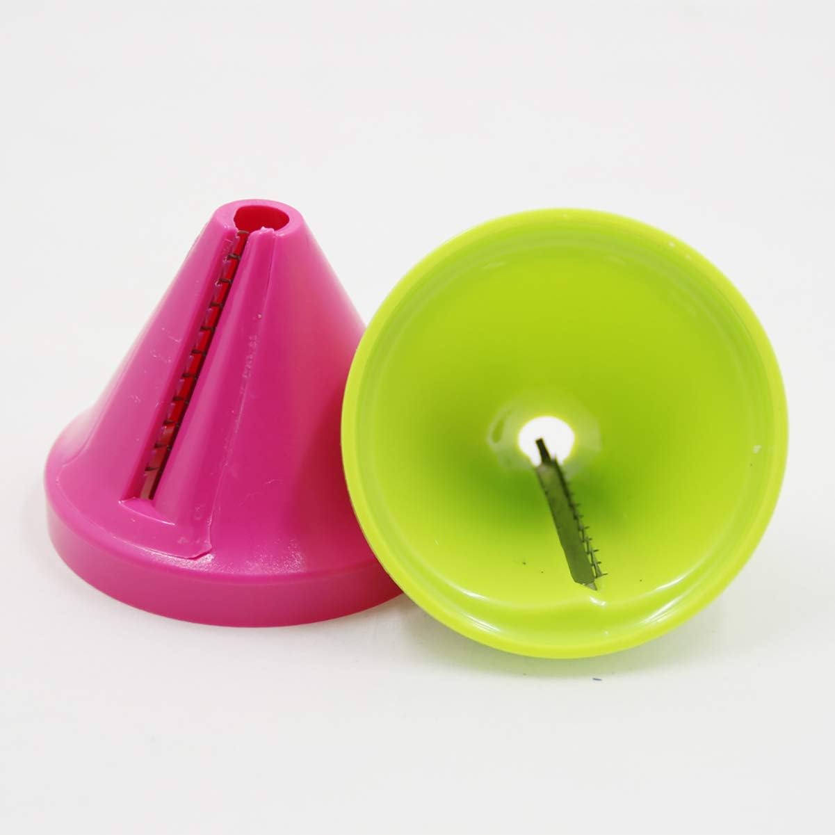 2Pcs Handheld Spiralizer Grater Shredder, Vegetable Fruit Spaghetti Noodle Maker For Zucchini Carrot Radish, Funnel Style Kitchen Gadget