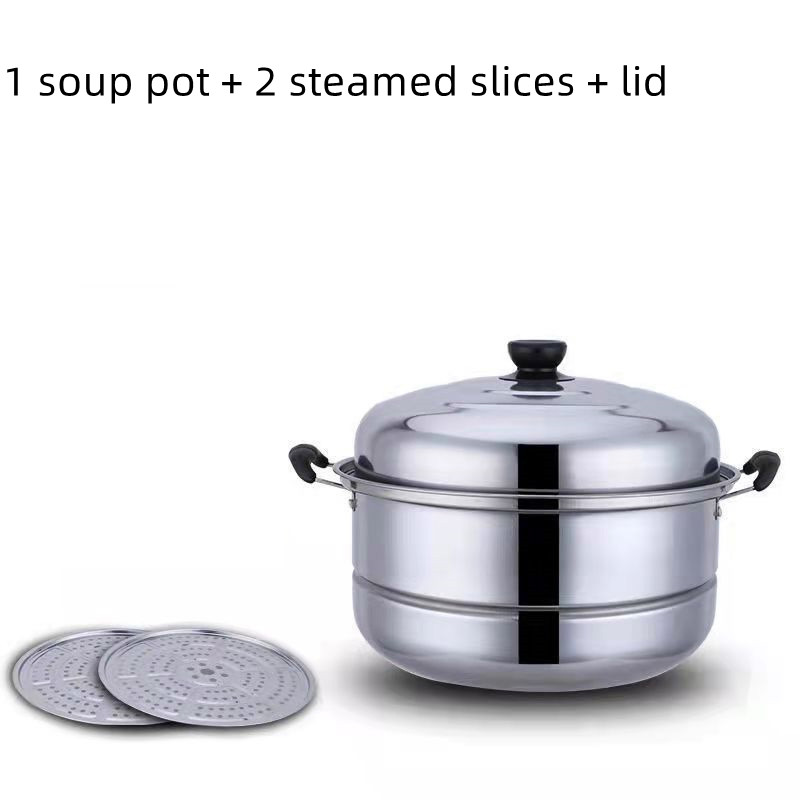 Title 3, Stainless Steel Large-capacity Three-layer Thic...