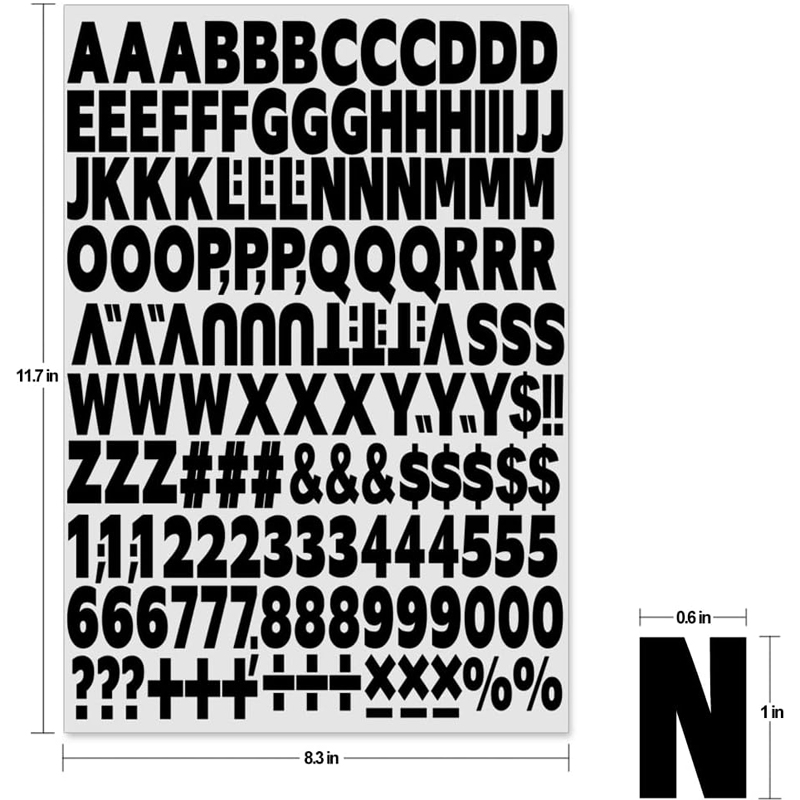 1680pcs Iron On Heat Transfer Letters And Numbers Alphabets Fabric Vinyl Letter DIY For Sport Jerseys T Shirts Clothes Slogan Printing Crafts Decoration — foto 4