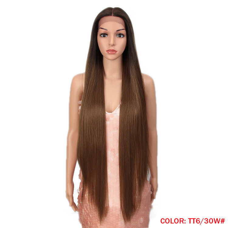 Long Straight Hair Synthetic Fiber Headgear — foto 8