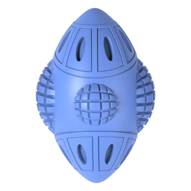 Space Capsule Rubber Puzzle Interactive Dog Toy Blue - Shop at LoveMi