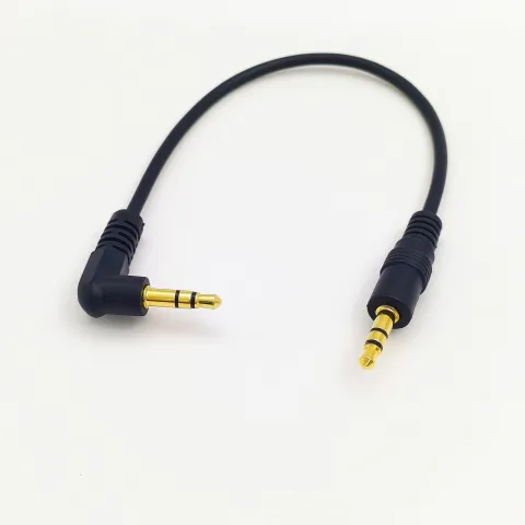 20CM35mm Male-to-male Speaker Cable Three-section Gold-plated Computer Cellphone Speaker Connection