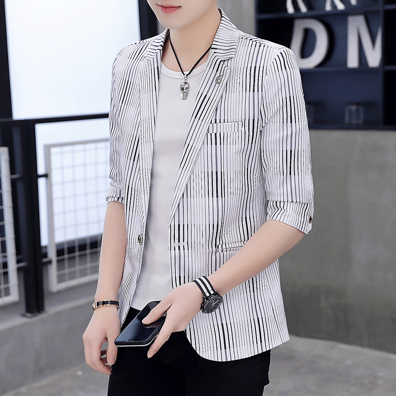 Title 5, Mens Small Suit Mid-Sleeve Hollow Chiffon Jack...