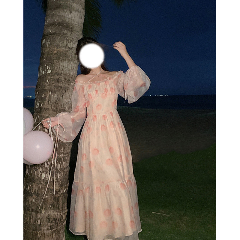 Floral Long-Sleeve Midi Dress, picture 3 of 5